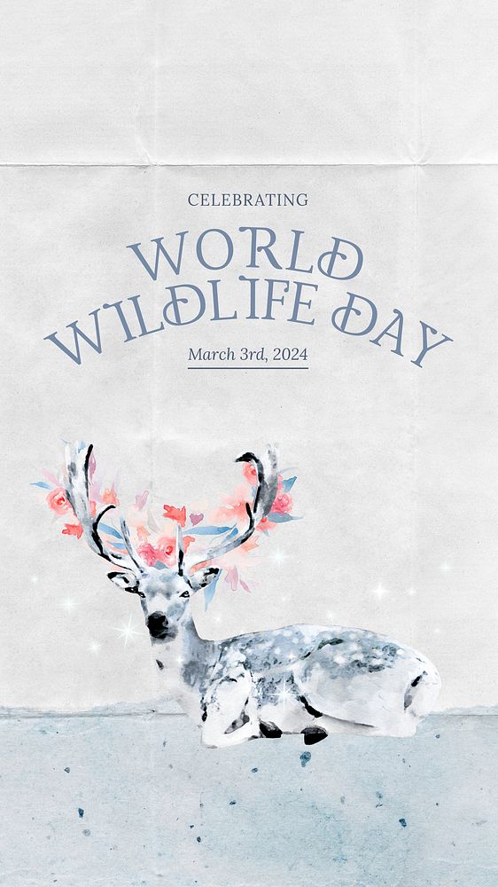 Wildlife Day Instagram story template