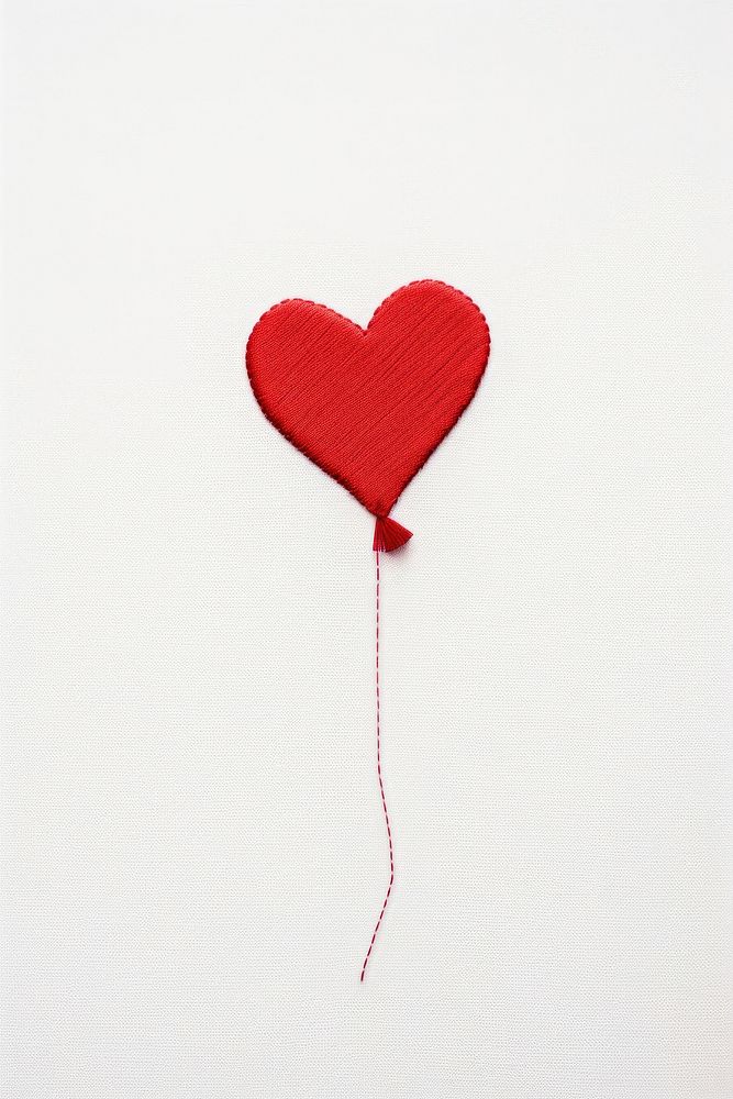 Heart balloon creativity hanging textile. AI generated Image by rawpixel.