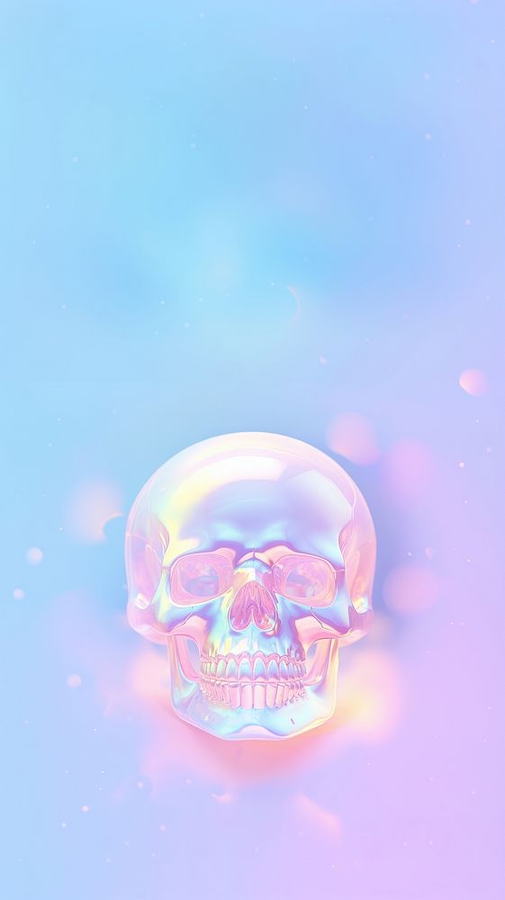 Human skull glowing purple person. AI generated Image by rawpixel.