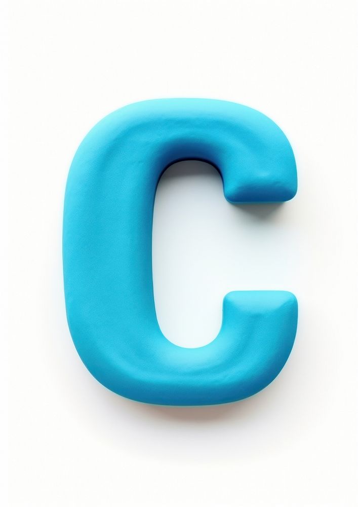 Lowercase c letters plasticine text alphabet number. AI generated Image by rawpixel.