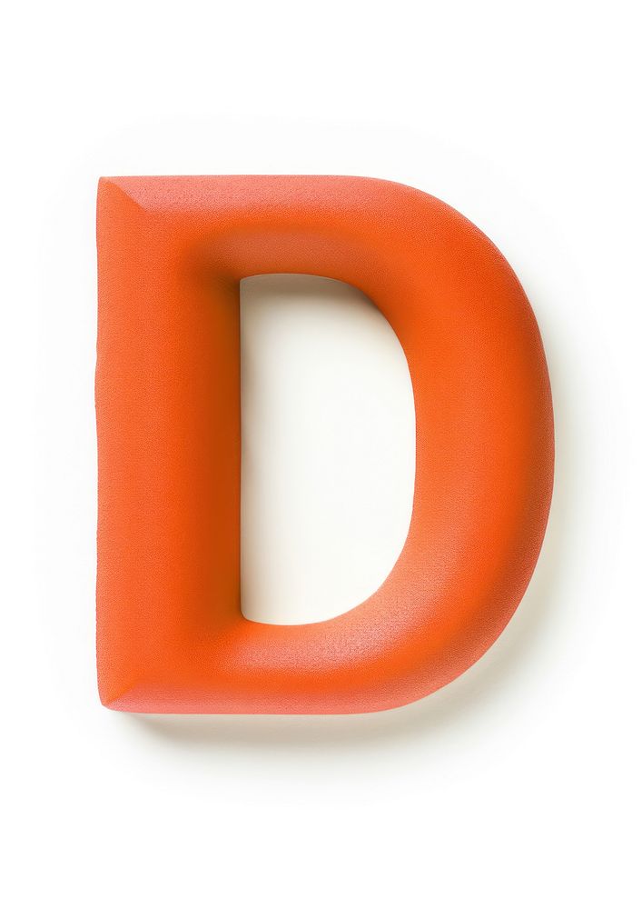 Lowercase d letters plasticine text number white background. AI generated Image by rawpixel.