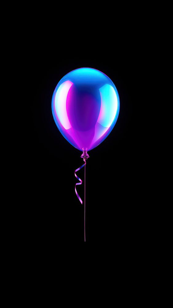 Balloon light night illuminated. AI generated Image by rawpixel.