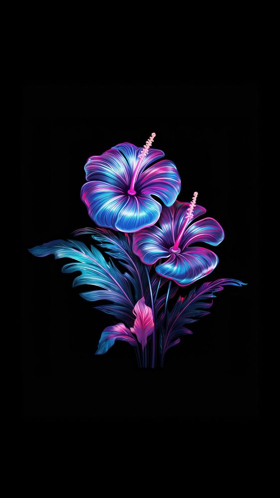 Flamingo Flower flower purple violet. AI generated Image by rawpixel.