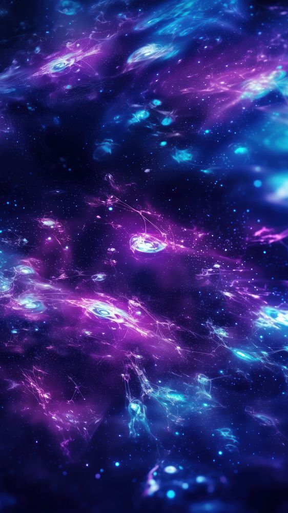 Neon galaxy backgrounds astronomy universe purple. AI generated Image by rawpixel.