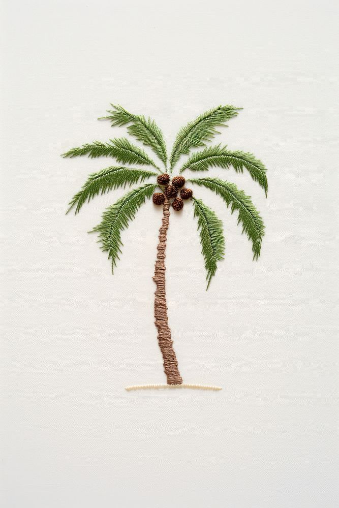 Tree plant arecaceae drawing. AI generated Image by rawpixel.