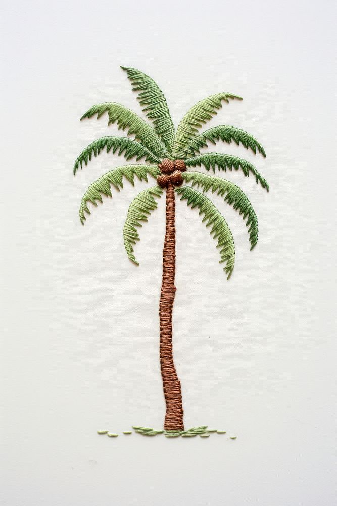 Tree plant arecaceae drawing. AI generated Image by rawpixel.