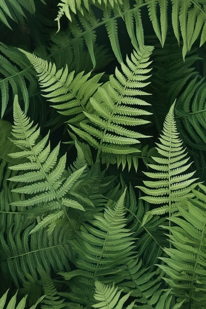 Fern pattern plant leaf. AI generated Image by rawpixel.