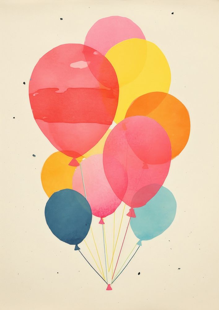 Balloons art transportation celebration. AI generated Image by rawpixel.