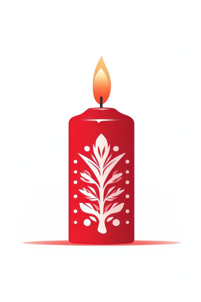 PNG Candle christmas red white background. AI generated Image by rawpixel.