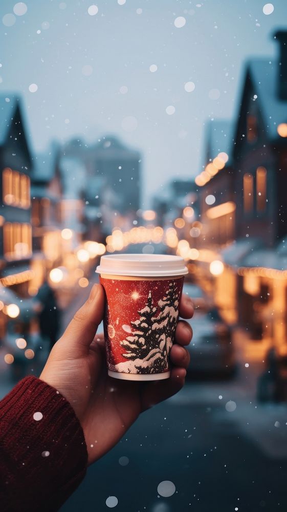 Coffee cup holding winter drink. AI generated Image by rawpixel.