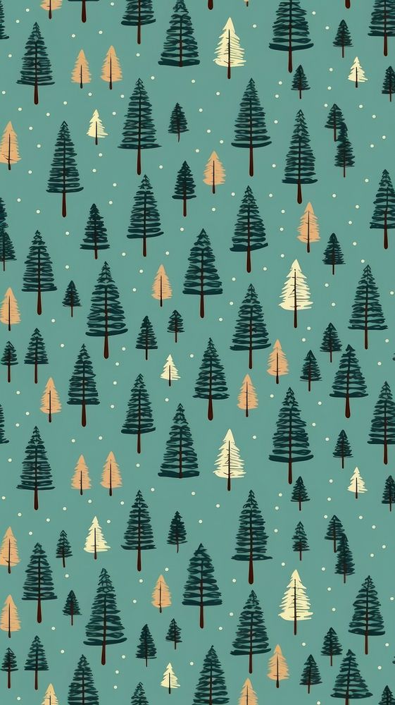 Pine tree pattern backgrounds wallpaper. AI generated Image by rawpixel.