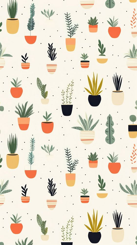 Plant pattern backgrounds wall. AI generated Image by rawpixel.