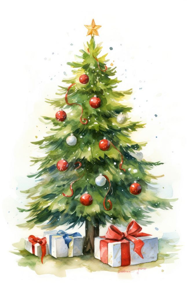 Christmas tree ornament plant christmas Free Photo Illustration