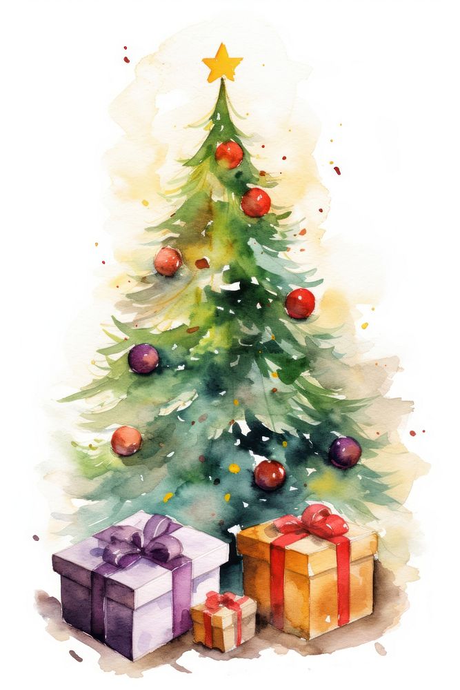 Christmas Tree christmas tree box. AI generated Image by rawpixel.