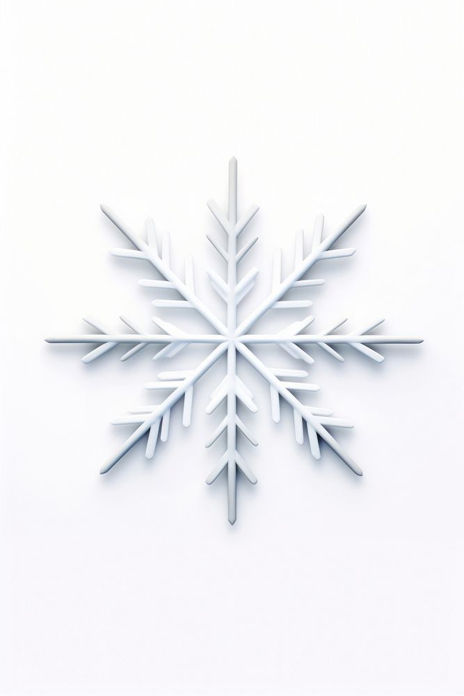 Snow flake snowflake shape white. AI generated Image by rawpixel.