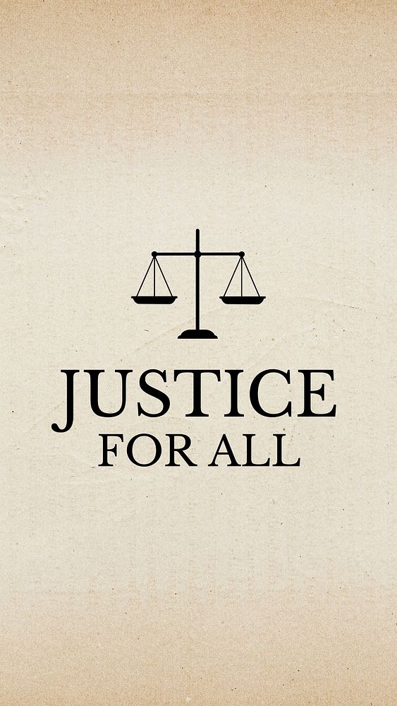 Justice for all  Instagram story template