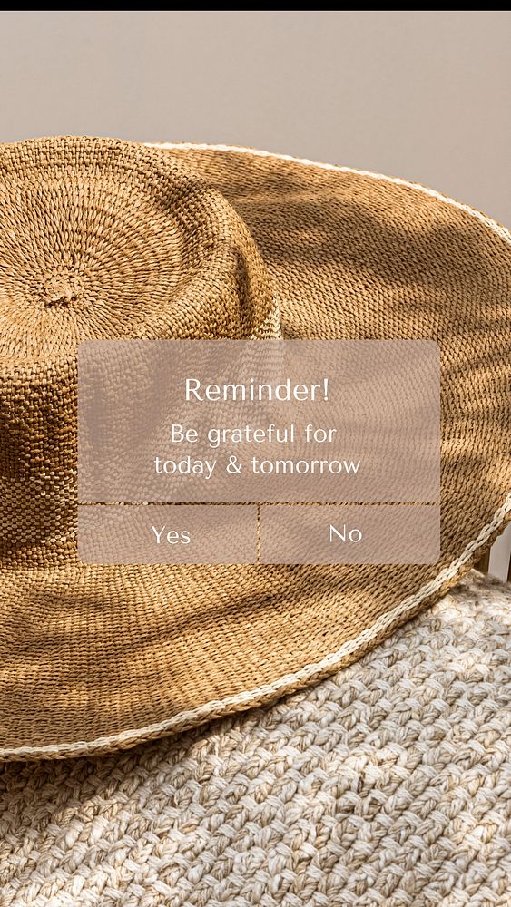 Gratitude reminder quote Facebook story template