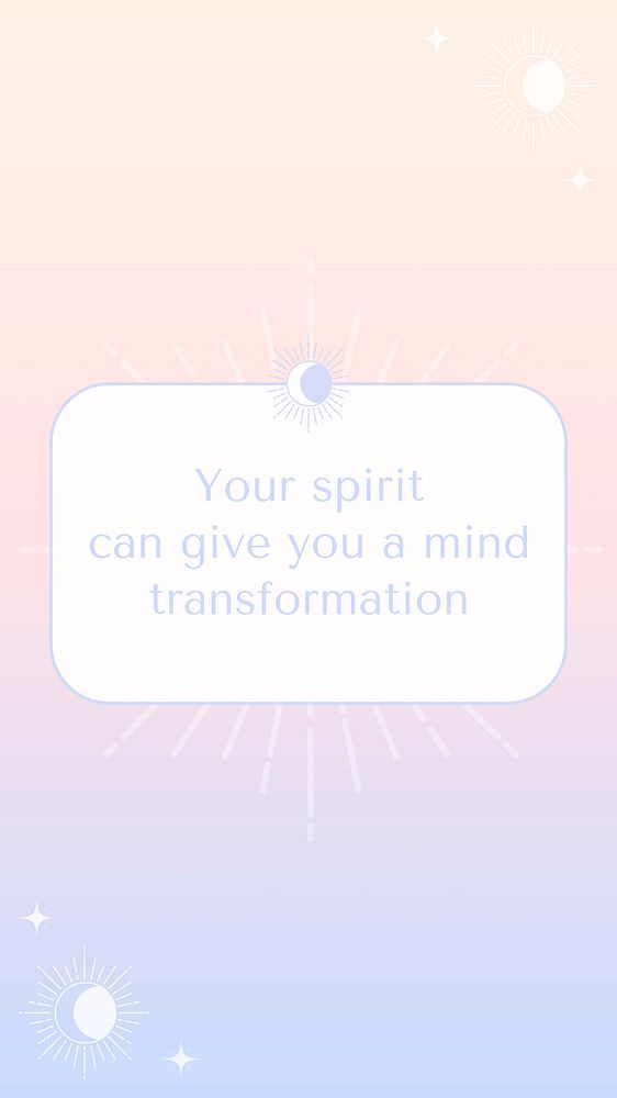 Spirituality quote Instagram story template