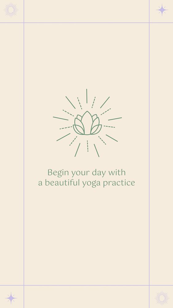 Wellness quote Instagram story template