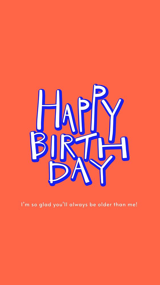 Happy birthday Facebook story template