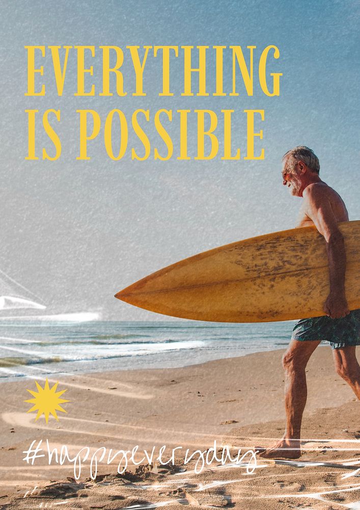 Everything is possible poster template