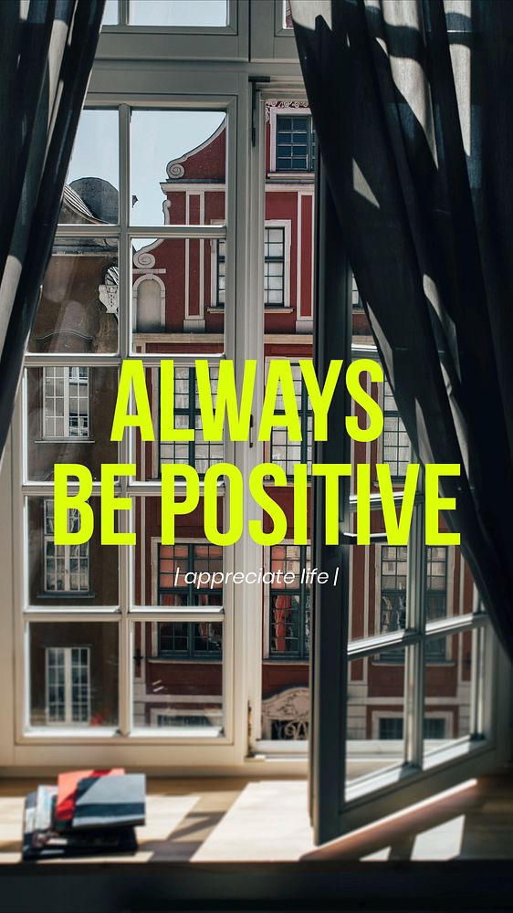 Positive quote Instagram story template