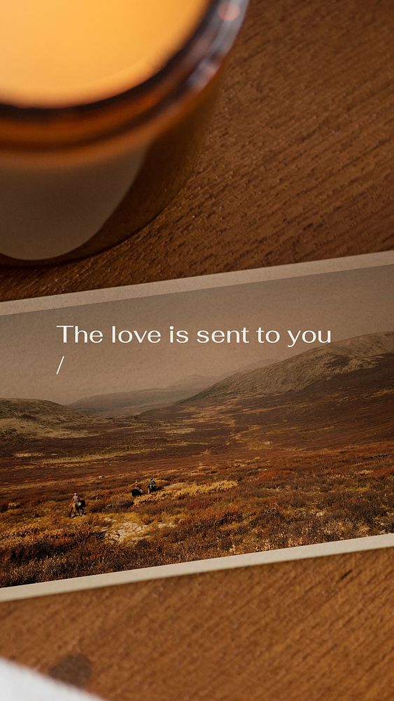 Romantic quote Facebook story template