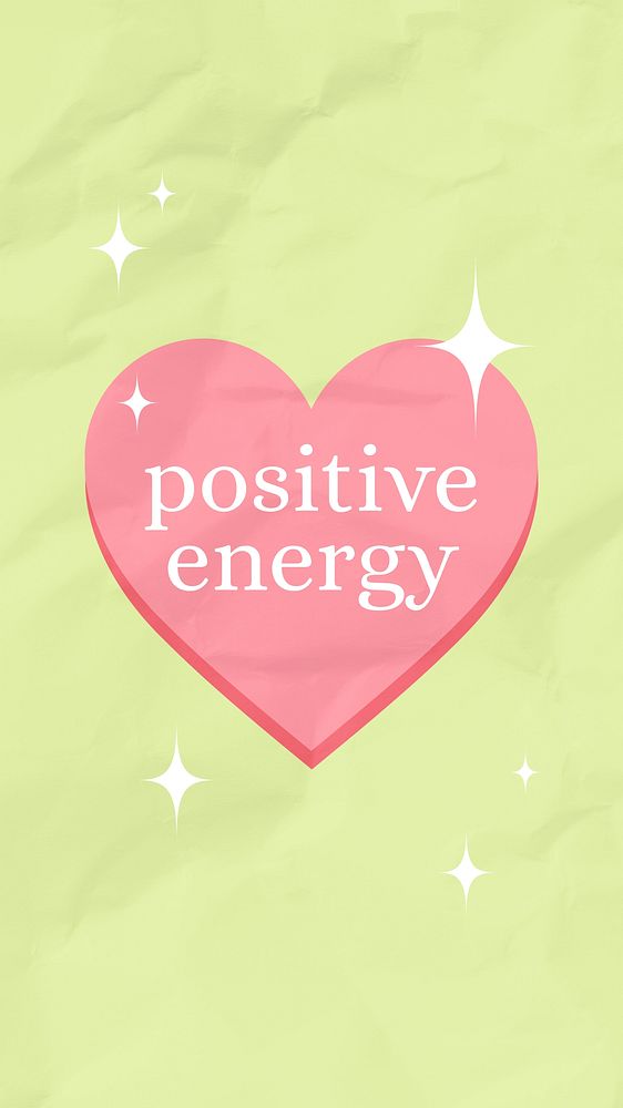 Positive energy Instagram story template
