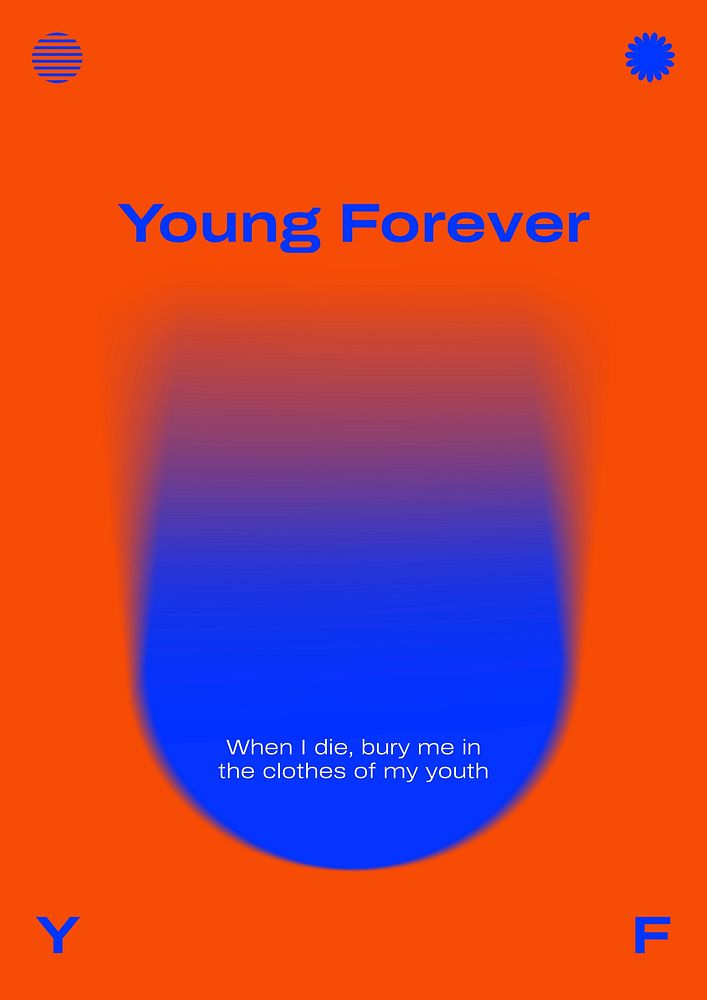 Youth quote poster template