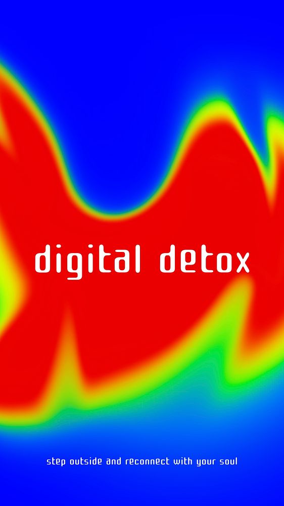 Digital detox  Facebook story template