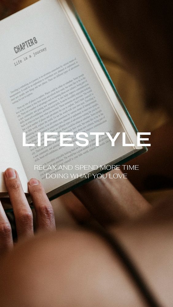 Lifestyle & hobby Facebook story template