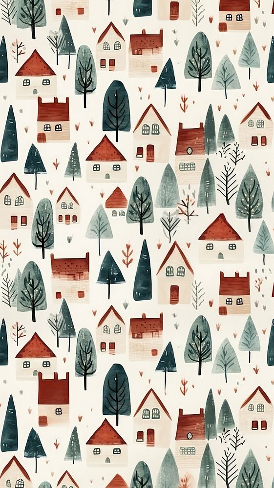 Roof houses pattern architecture backgrounds. AI generated Image by rawpixel.
