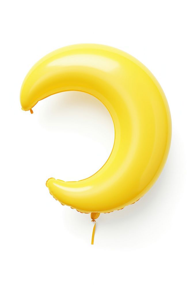 Yellow crescent moon balloon banana food. AI generated Image by rawpixel.