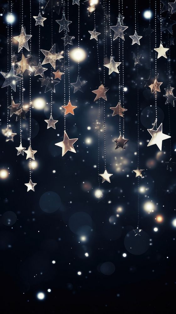 Shiny glitter stars backgrounds christmas astronomy. AI generated Image by rawpixel.