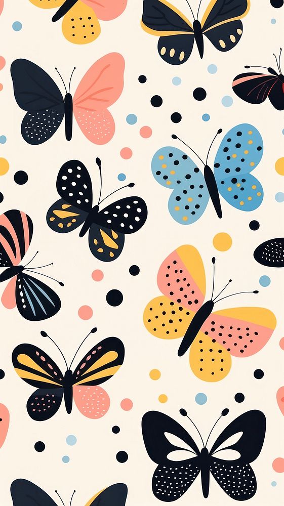 Butterfly pattern outdoors nature. AI generated Image by rawpixel.