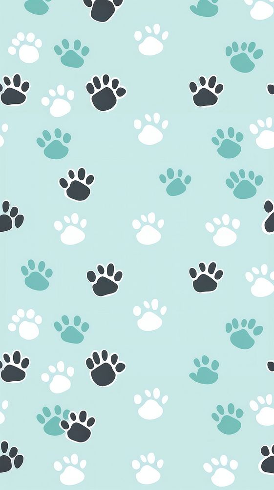 Paw dog pattern backgrounds repetition. 