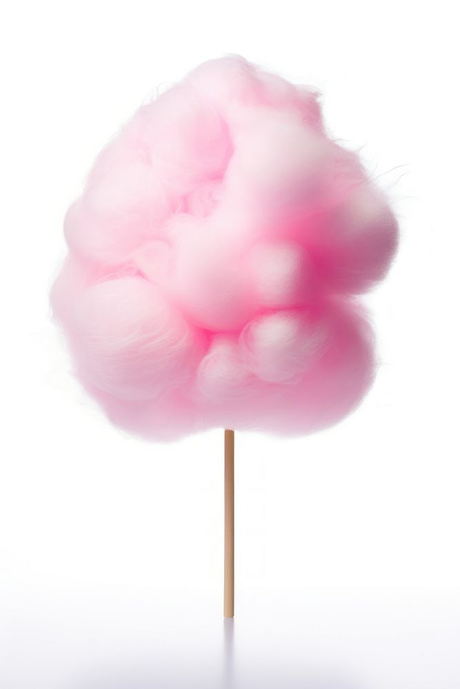 Cotton candy lollipop white background confectionery. AI generated Image by rawpixel.