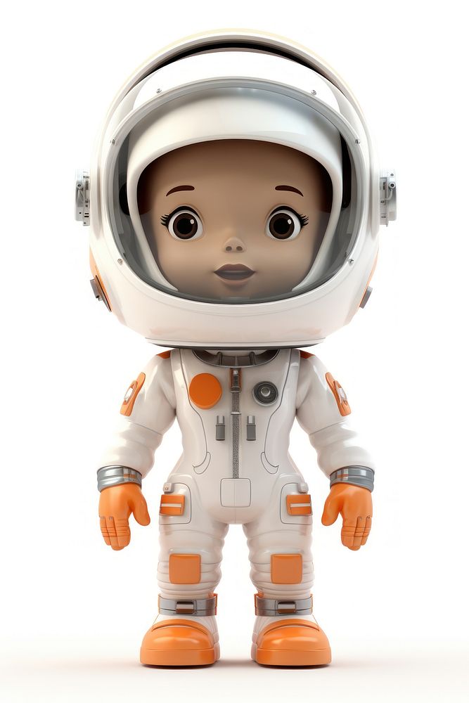 A astronaut portrait robot cute. AI generated Image by rawpixel.