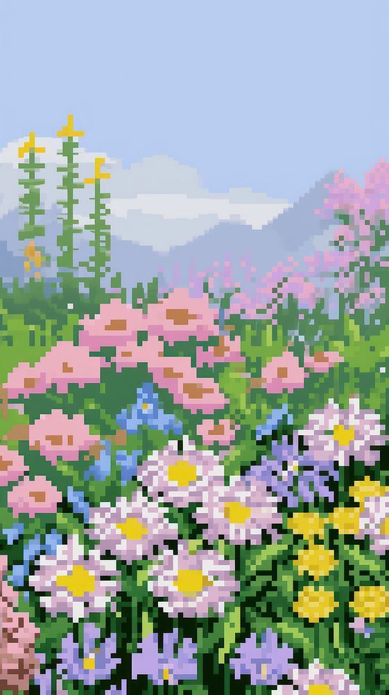 Flower garden art backgrounds outdoors. 