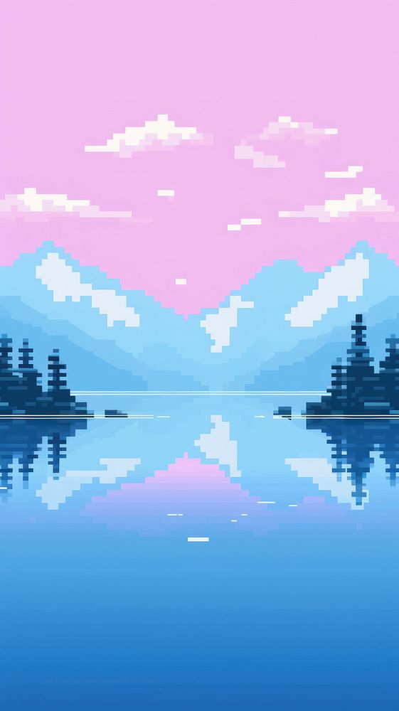 Lake lake landscape outdoors. AI generated Image by rawpixel.