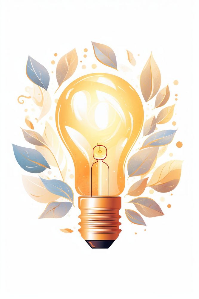 Light bulb lightbulb lamp electricity. AI generated Image by rawpixel.