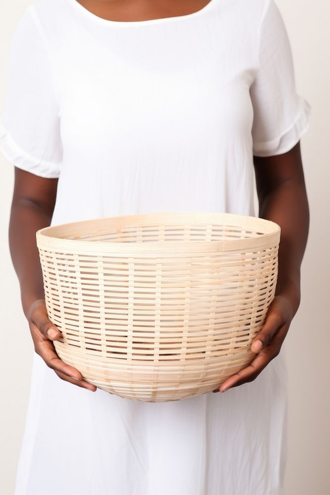 A african florist woman basket holding adult. AI generated Image by rawpixel.