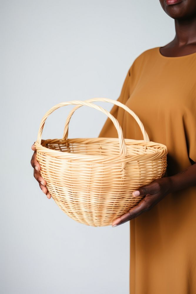 A african florist holding basket adult. AI generated Image by rawpixel.