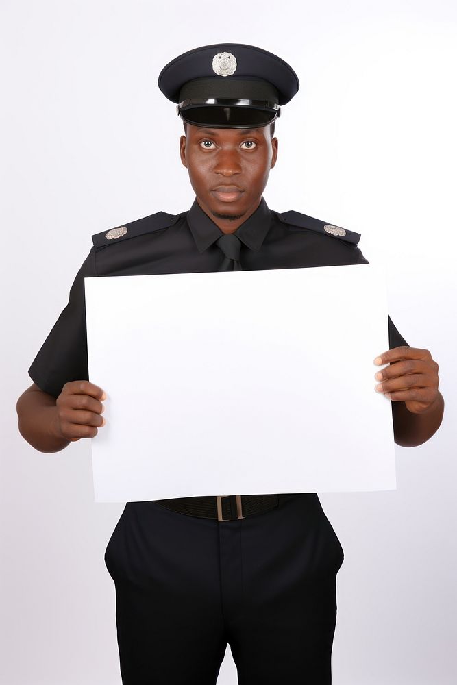 A african police men portrait adult accessories. AI generated Image by rawpixel.