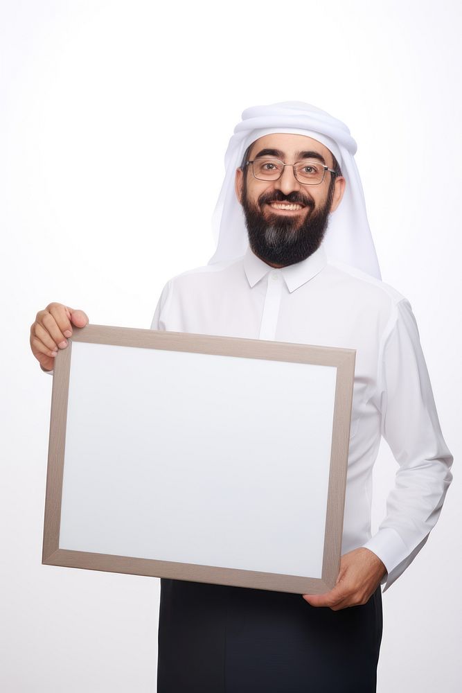 A arab teacher man portrait holding adult. AI generated Image by rawpixel.