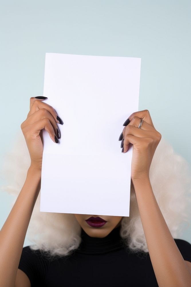 A drag queen portrait paper hand. AI generated Image by rawpixel.