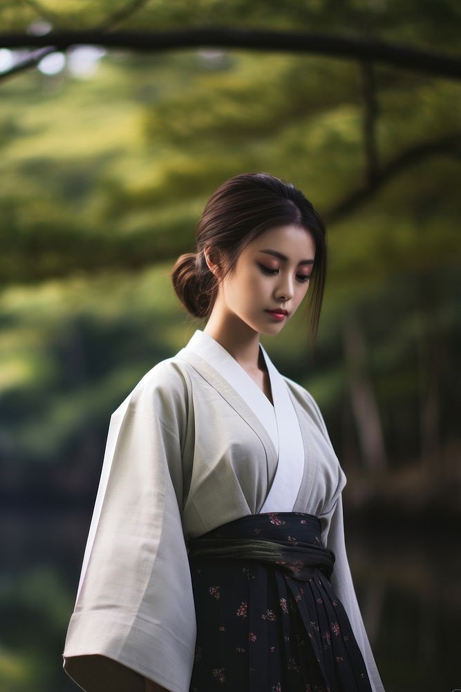 Japan women fashion kimono portrait. AI generated Image by rawpixel.