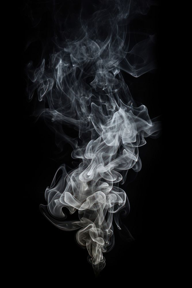Smoke explosion black black background monochrome. AI generated Image by rawpixel.