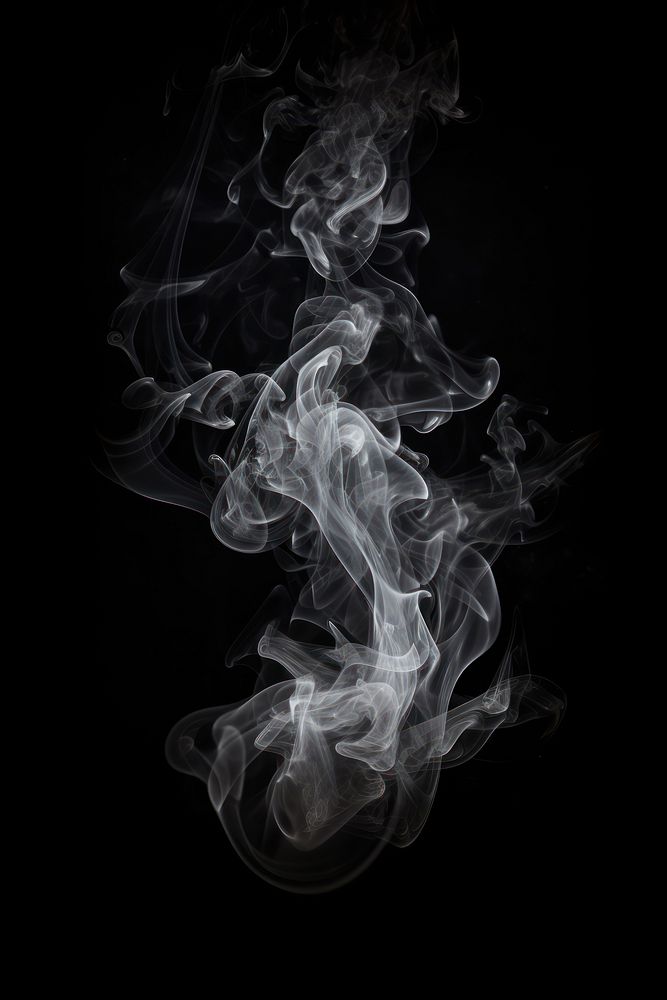 Smoke explosion backgrounds black black background. AI generated Image by rawpixel.