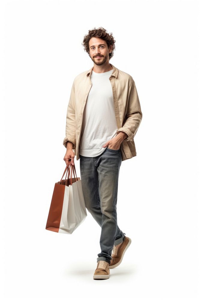 Shopping handbag adult men. AI generated Image by rawpixel.